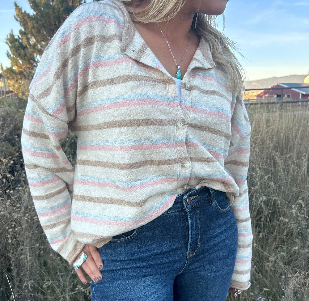 Ivory Striped Skies|19
